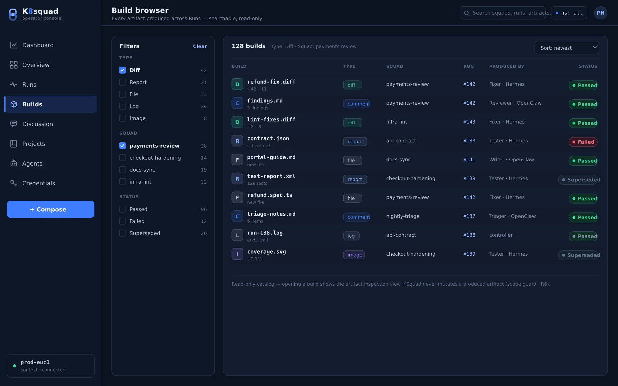 Build browser